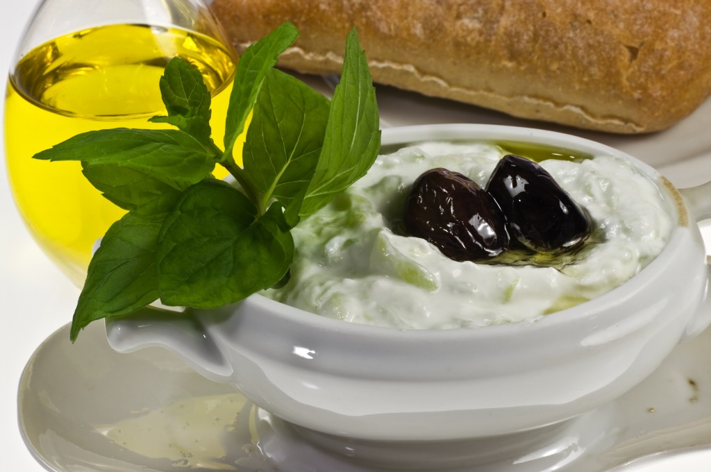 Traditional Greek dip tzatziki