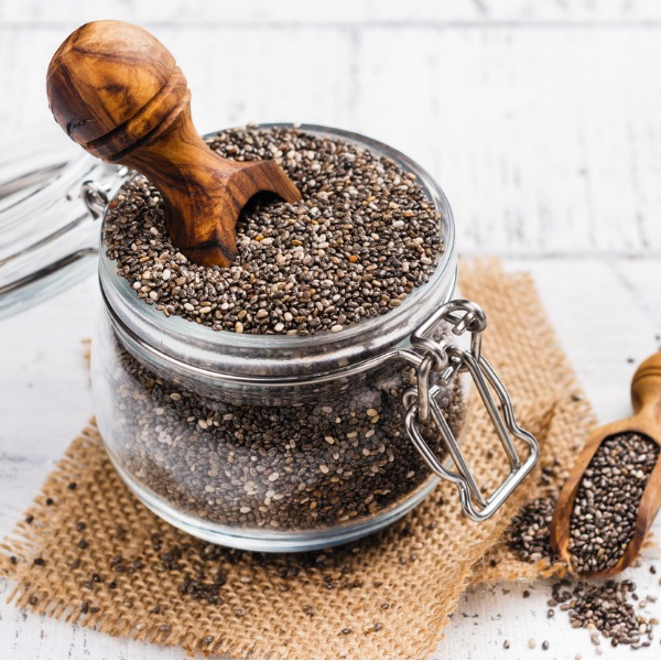 healthy-chia-seeds-in-a-glass-jar-picture-id886500980