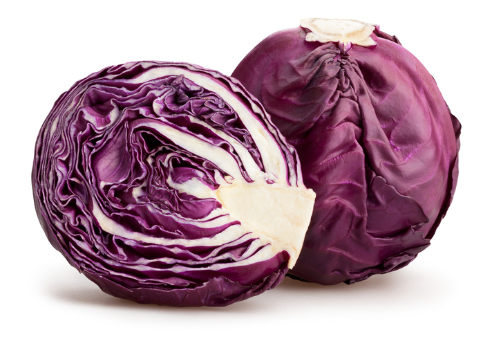 red cabbage isolated