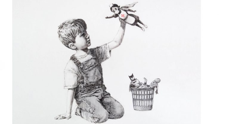 O Banksy δωρίζει 16,8 εκατομμύρια λίρες στο αγγλικό EΣΥ